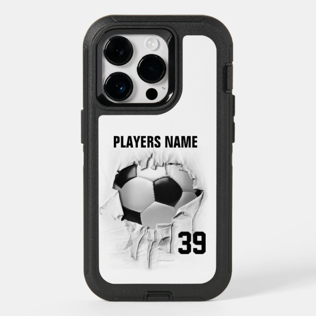 Torn Soccer OtterBox iPhone Case (Back)