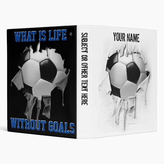 Torn Soccer Personalized Avery Binder (Background)