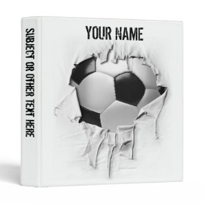 Torn Soccer Personalized Avery Binder