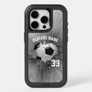 Torn Soccer (personalized) iPhone 15 Pro Case
