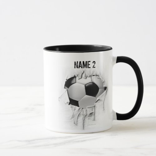 Torn Soccer Personalized Mug