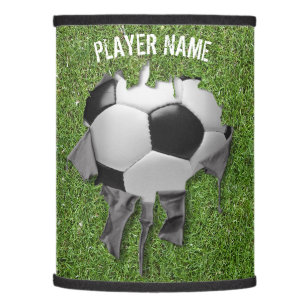 Torn Soccer Personalized Table Lamp