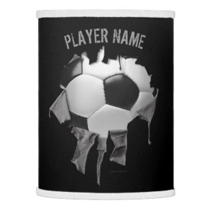Torn Soccer Personalized Table Lamp
