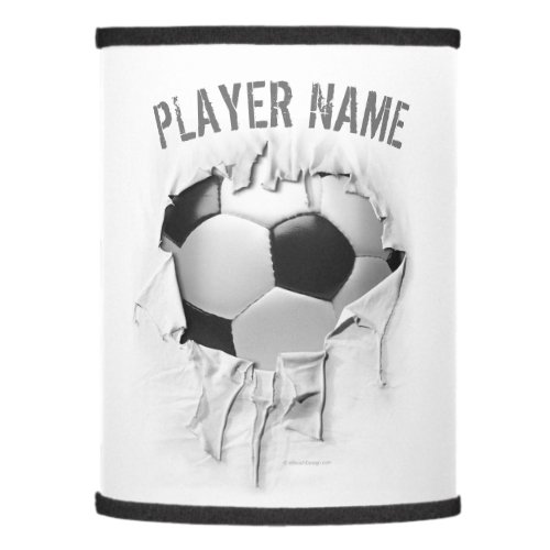 Torn Soccer Personalized Table Lamp
