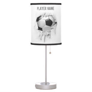 Torn Soccer Personalized Table Lamp