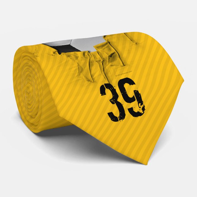 Torn Soccer (personalized) White Tie (Rolled)