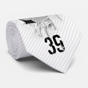 Torn Soccer (personalized) White Tie