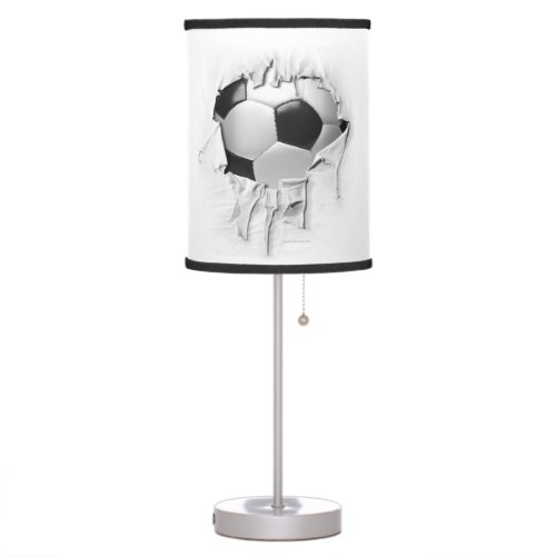 Torn Soccer White Table Lamp