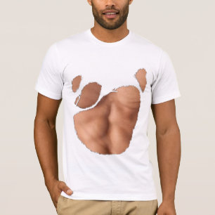 Torn T-shirt With Fake Abs (Light Skin)