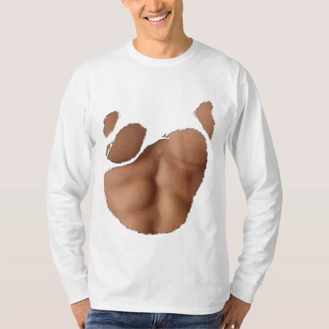 Torn Tshirt With Fake Abs (Medium Skin) Zazzle