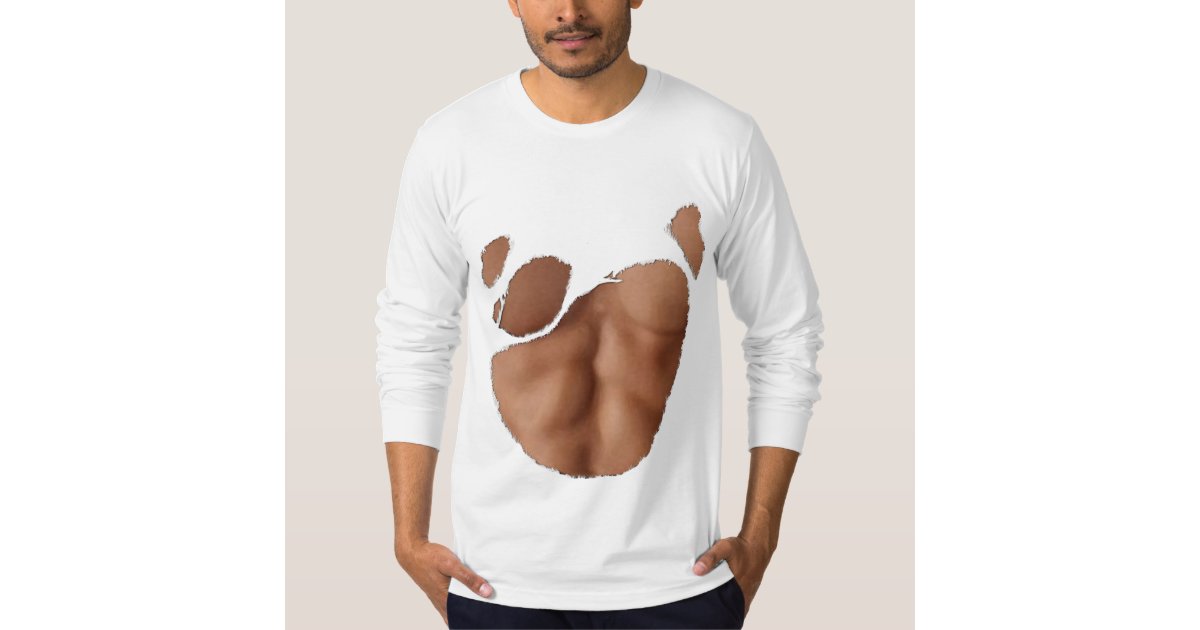 Torn Tshirt With Fake Abs (Medium Skin)