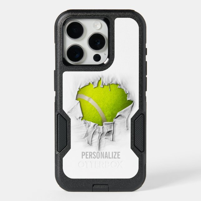 Torn Tennis iPhone 15 Pro Case (Back)