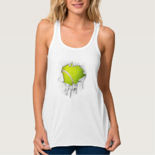 Torn Tennis Sports Bra Tank Top