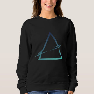 Torn Triangle Mathematics Geometry Symbols Sweatshirt