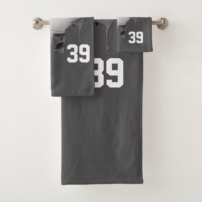 Torn Volleyball Bath Towel Set (Insitu)