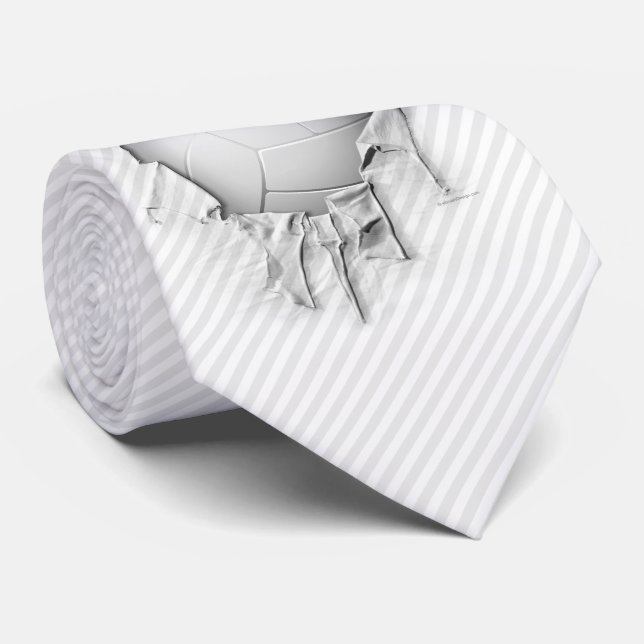 Torn Volleyball Neck Tie (Rolled)