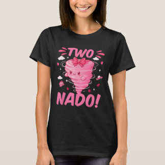 Tornado 2 Year Old Girl Birthday Two Nado 2nd Bday T-Shirt