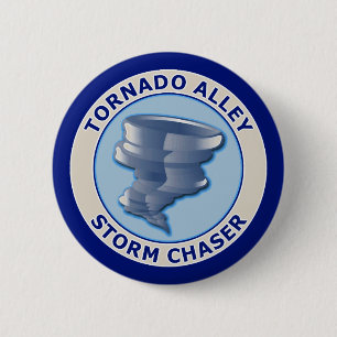 Tornado Alley Storm Chaser Button