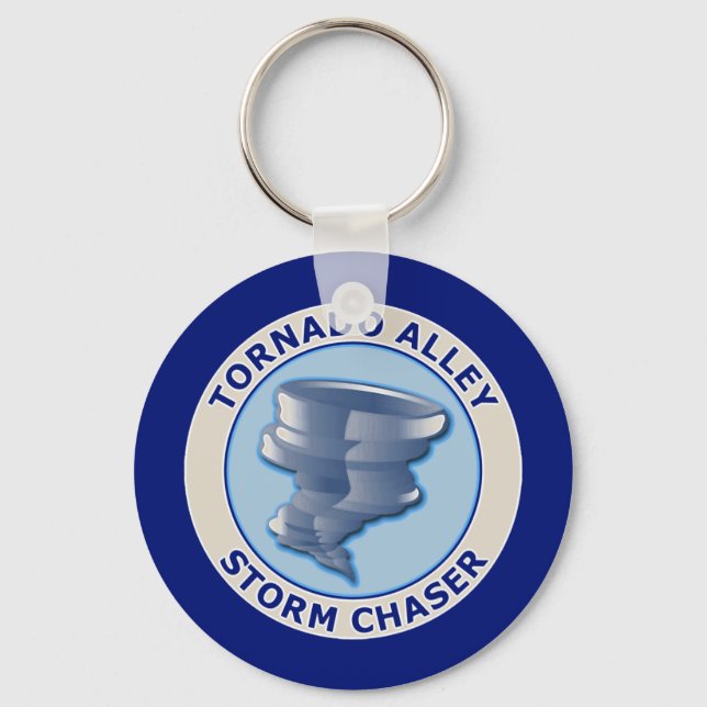 Tornado Alley Storm Chaser Keychain (Front)