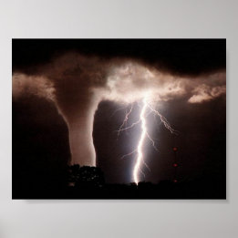 Tornado and Lightning Poster