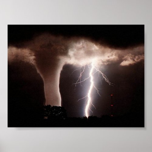 Tornado and Lightning  Poster