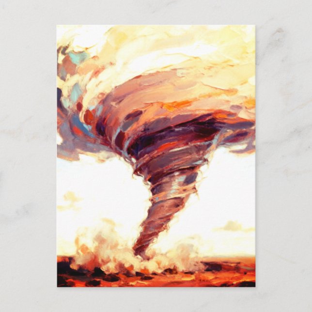 Tornado Art Storm  Postcard (Front)