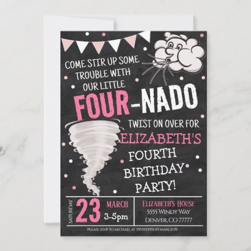 Tornado Birthday Party Invitation
