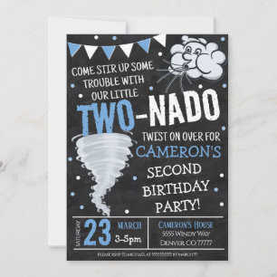 Tornado Birthday Party Invitation