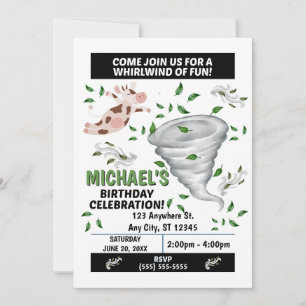 Tornado Birthday Party Invitation