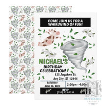 Tornado Birthday Party Invitation