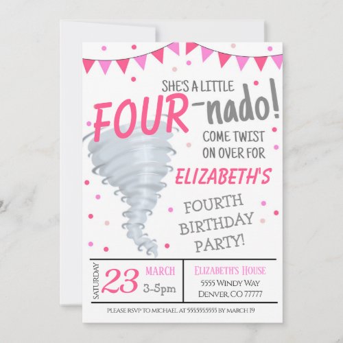 Tornado Birthday Party Invitation