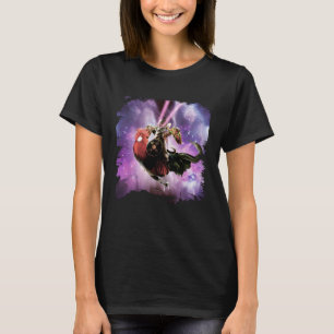 Tornado Cat Riding Chicken With Taco T-Shirt