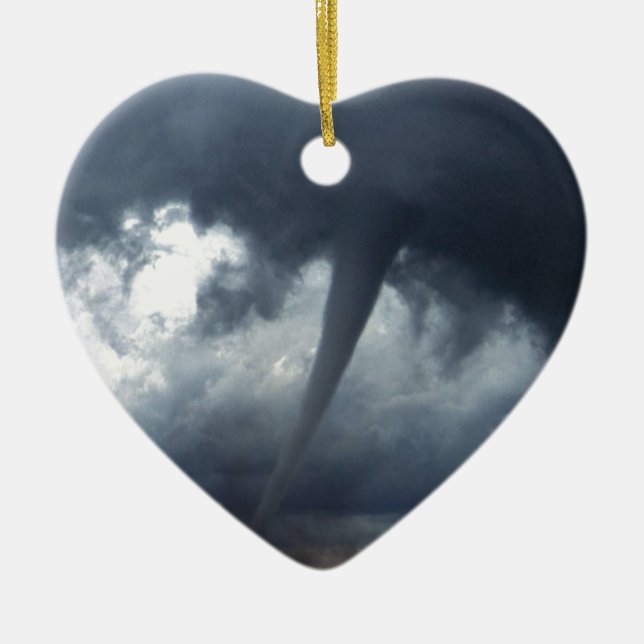 Tornado Ceramic Ornament (Front)