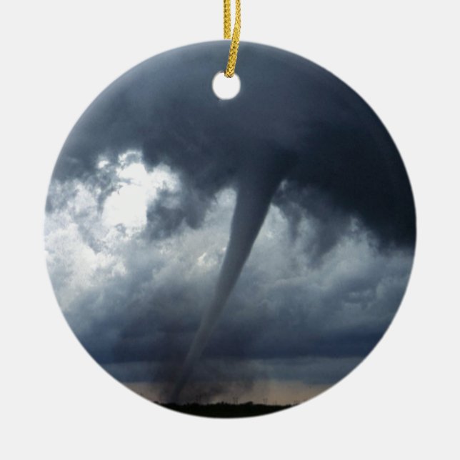 Tornado Ceramic Ornament (Front)