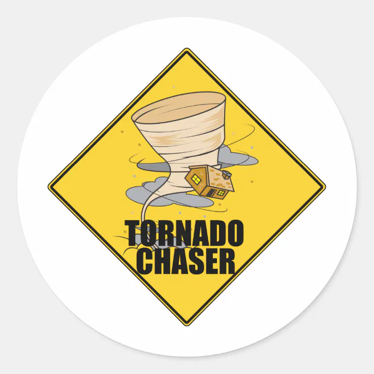 Tornado Chaser Classic Round Sticker | Zazzle