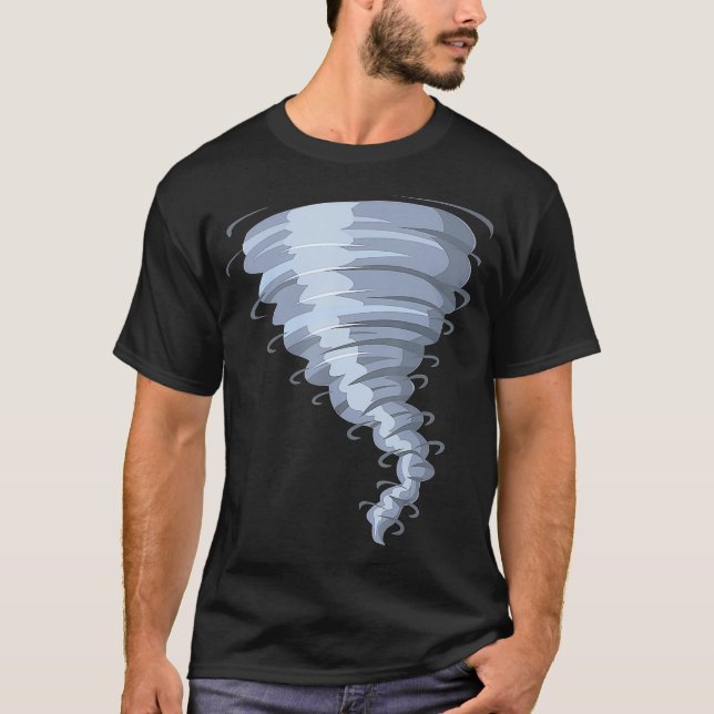 Tornado Costume  Storm Twister Scary Weather T-Shirt (Front)
