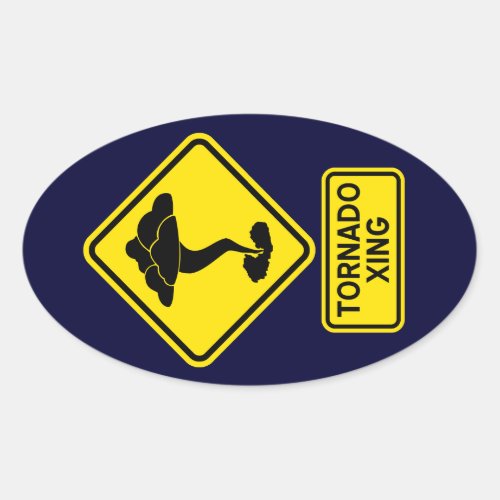 Tornado Crossing Sticker