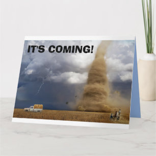 TORNADO FUNNY BIRTHDAY CARDS