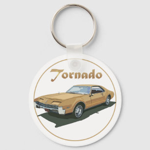 Tornado Gold Keychain