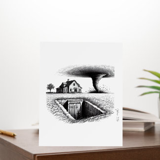 Tornado House Cellar with Cross Foam Board