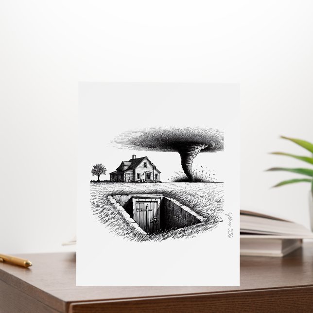 Tornado House Cellar with Cross Foam Board (In Situ (Office))