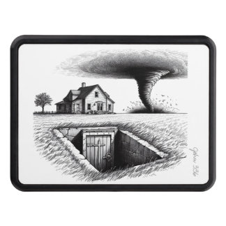 Tornado House Cellar with Cross Hitch Cover