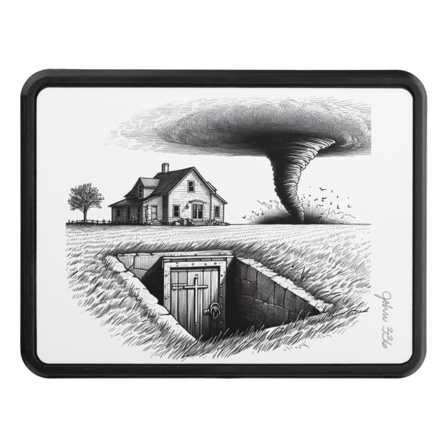 Tornado House Cellar with Cross Hitch Cover (Front)