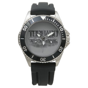 Tornado IDS Crown Protector Black Rubber Watch