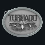 Tornado IDS Oval Belt Buckle<br><div class="desc">The Tornado IDS is a family of twin-engine,  variable-sweep wing combat aircraft.</div>