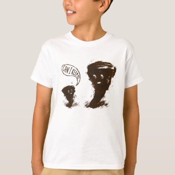 Tornado Kid Witth Cow T-shirt by UpsideDesigns at Zazzle