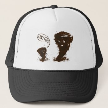 Tornado Kid Witth Cow Trucker Hat by UpsideDesigns at Zazzle
