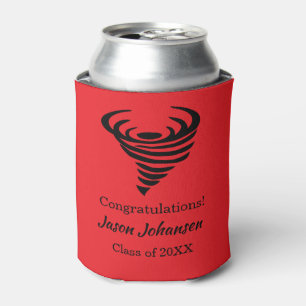 Tornado Mascot School Graduation Reunion Can Cooler