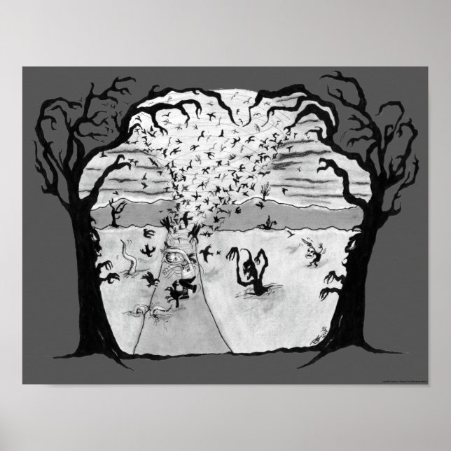 "Tornado of Crows" Poster (no text) (Front)