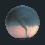 Tornado Paper Plates<br><div class="desc">A dangerous tornado or “twister” touches down in Oklahoma and is captured on film by storm chasers from the National Severe Storms Laboratory of NOAA. This twister has a dust and debris cloud forming at the ground surface in tornado alley.</div>